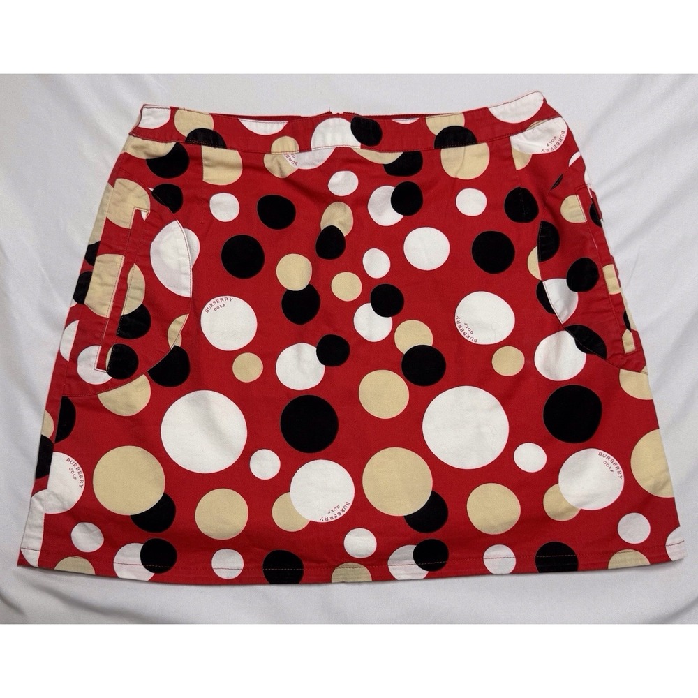 Burberry Golf Polka Dot Skirt Womens Size 4 Golf Colorful‎ See Measurements